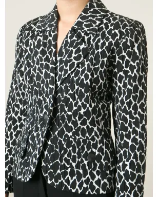 Saint Laurent Pre-Owned クロップドジャケット - ブラック - サムネイル5