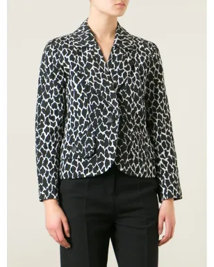 Saint Laurent Pre-Owned クロップドジャケット - ブラック - サムネイル3