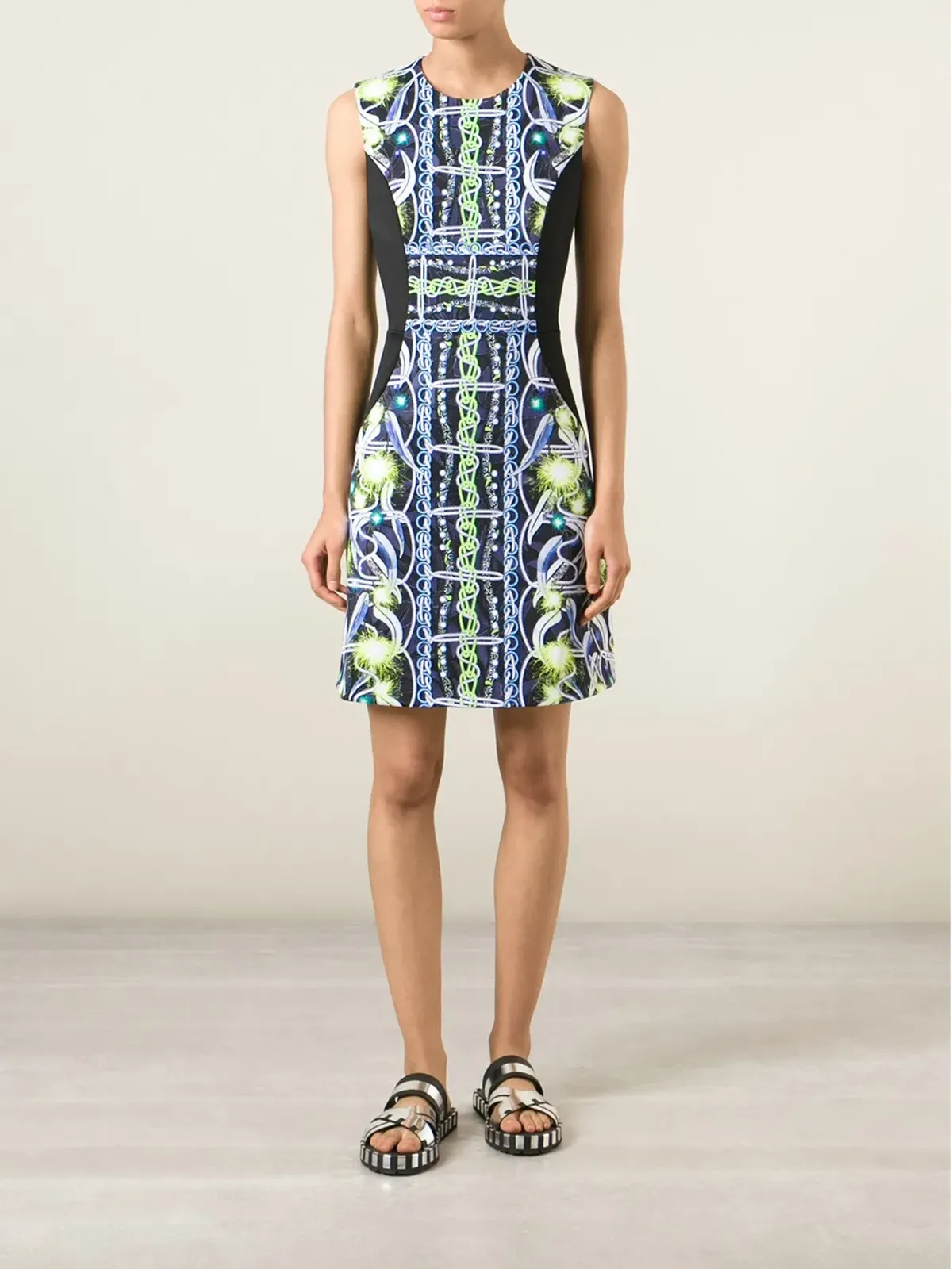 Peter Pilotto プリントパネルドレス - Black - 画像2