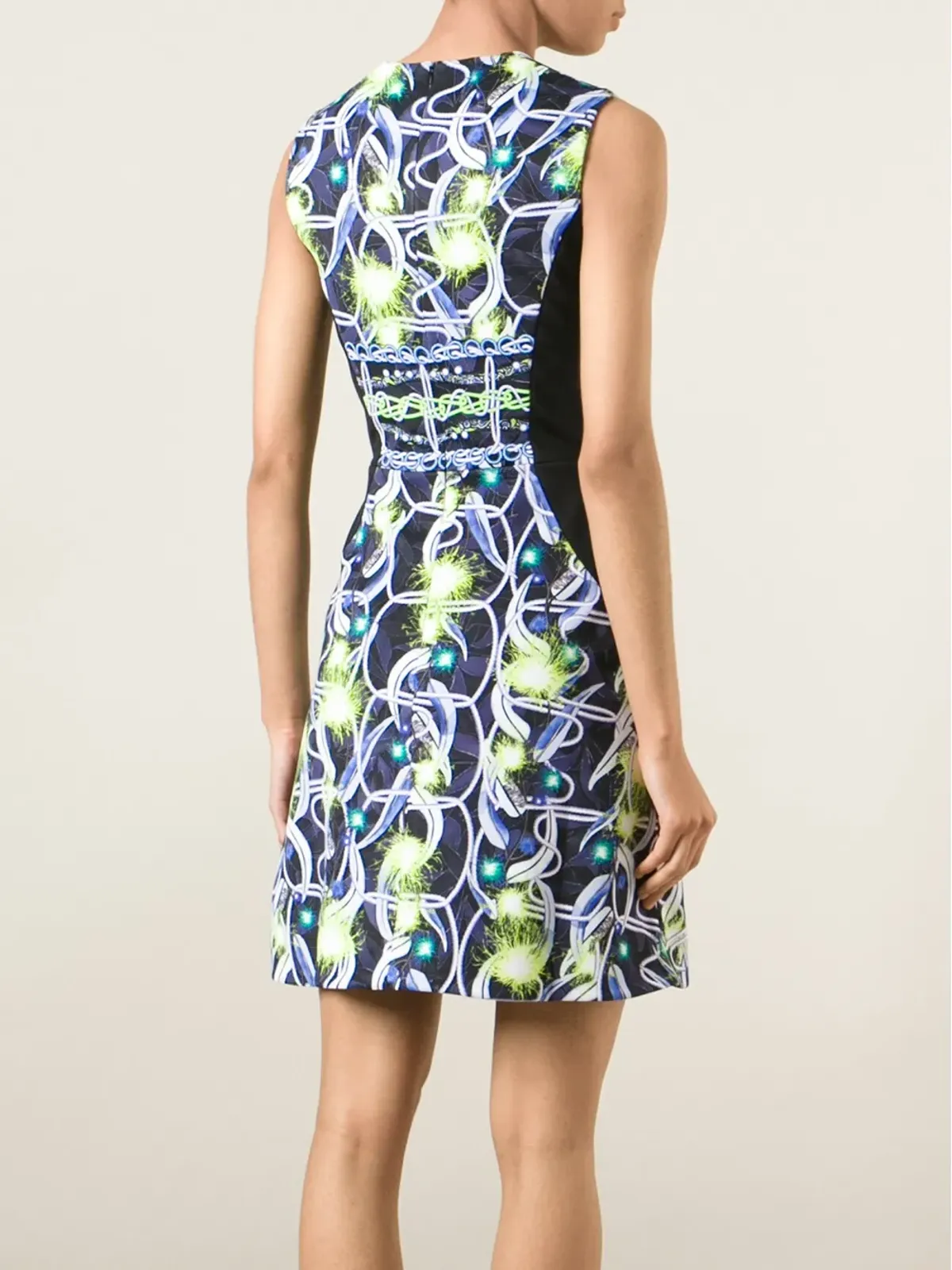 Peter Pilotto プリントパネルドレス - Black - 画像4