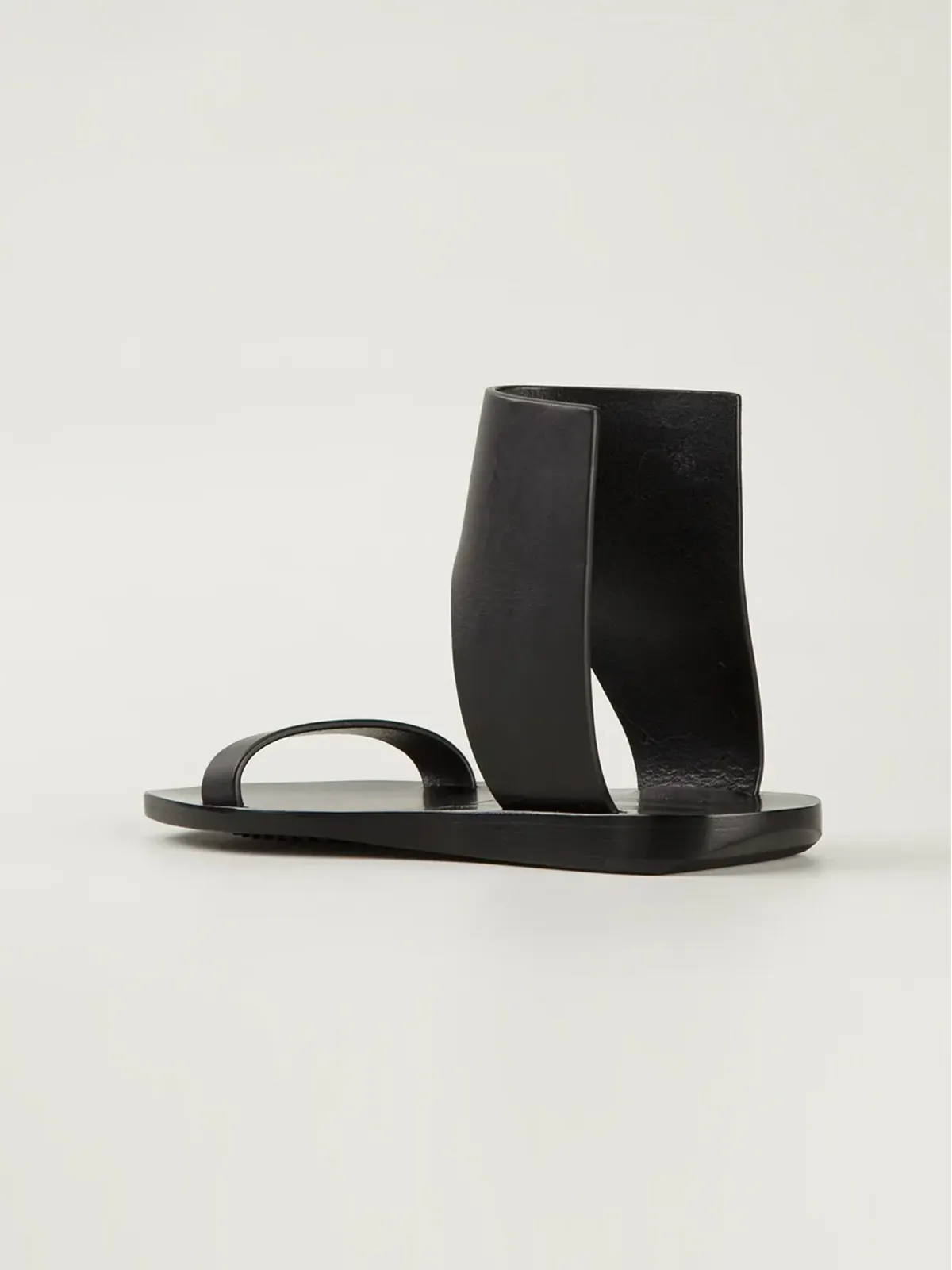 Rick Owens アンクルガードサンダル - ブラック - 画像3