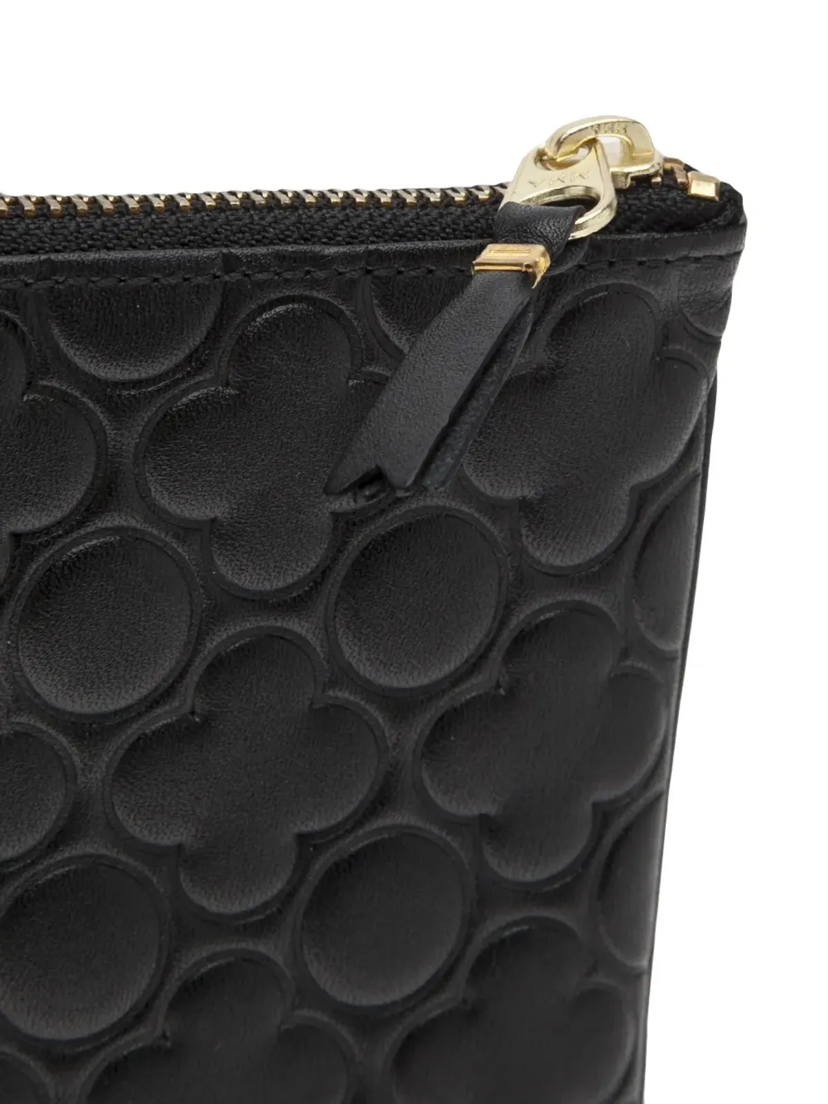 Comme Des Garçons embossed leather wallet - Black - 画像5