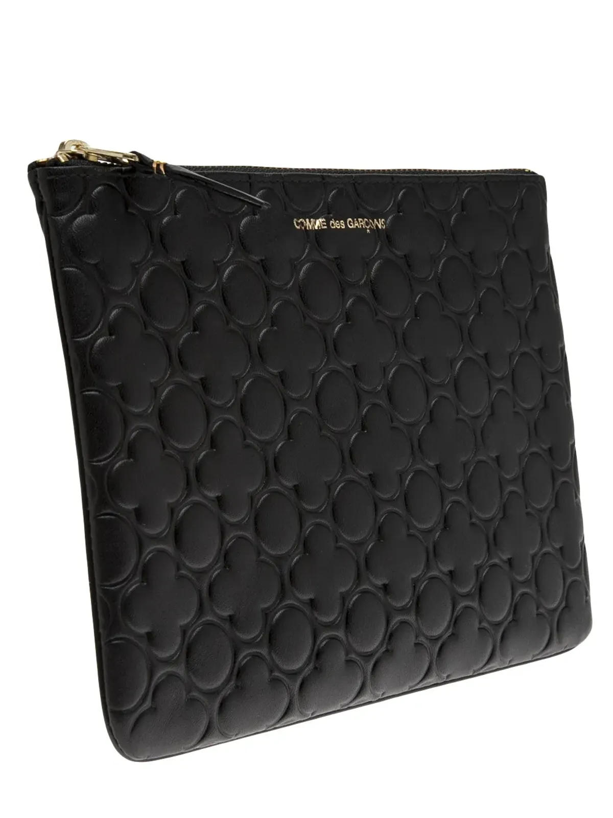 Comme Des Garçons embossed leather wallet - Black - 画像2