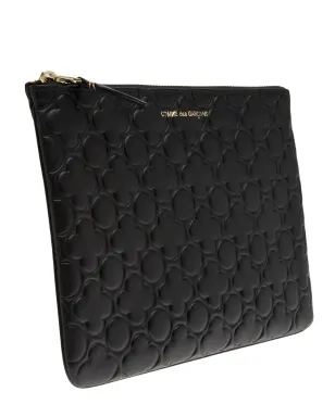 Comme Des Garçons embossed leather wallet - Black - サムネイル2