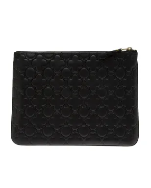 Comme Des Garçons embossed leather wallet - Black - サムネイル3