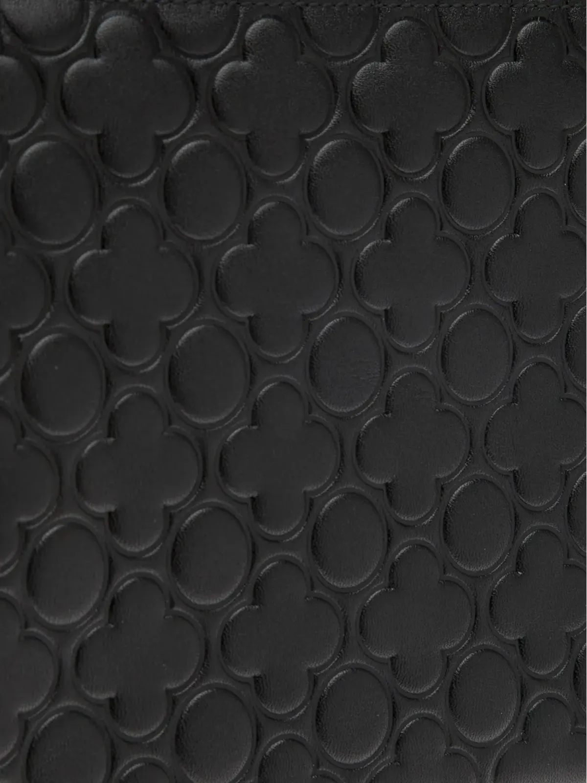 Comme Des Garçons embossed leather wallet - Black - 画像4