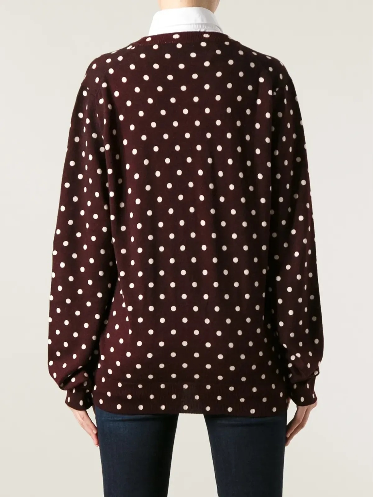 Comme Des Garçons Play 水玉柄セーター - レッド - 画像4