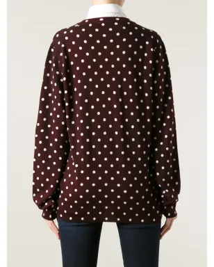 Comme Des Garçons Play 水玉柄セーター - レッド - サムネイル4