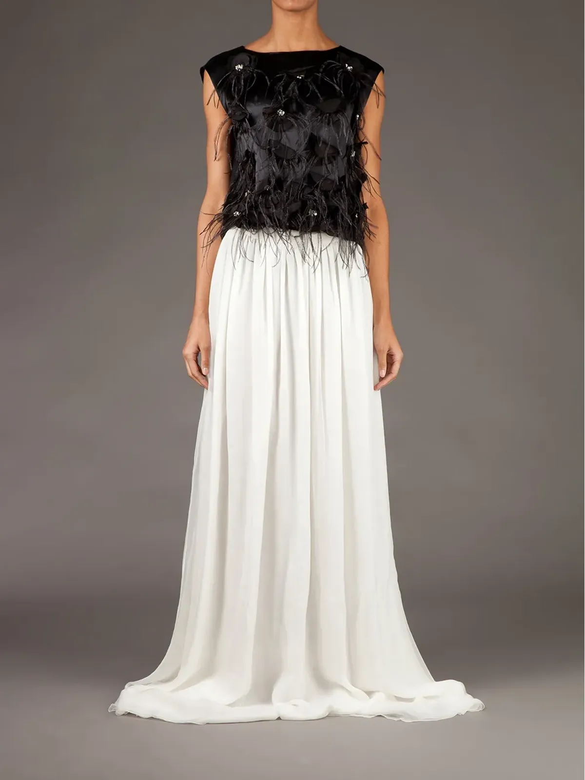 Giambattista Valli カーテン風マキシスカート - 画像2