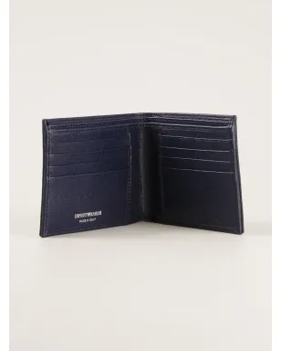 Emporio Armani モノグラムプリント ウォレット ブルー - サムネイル3