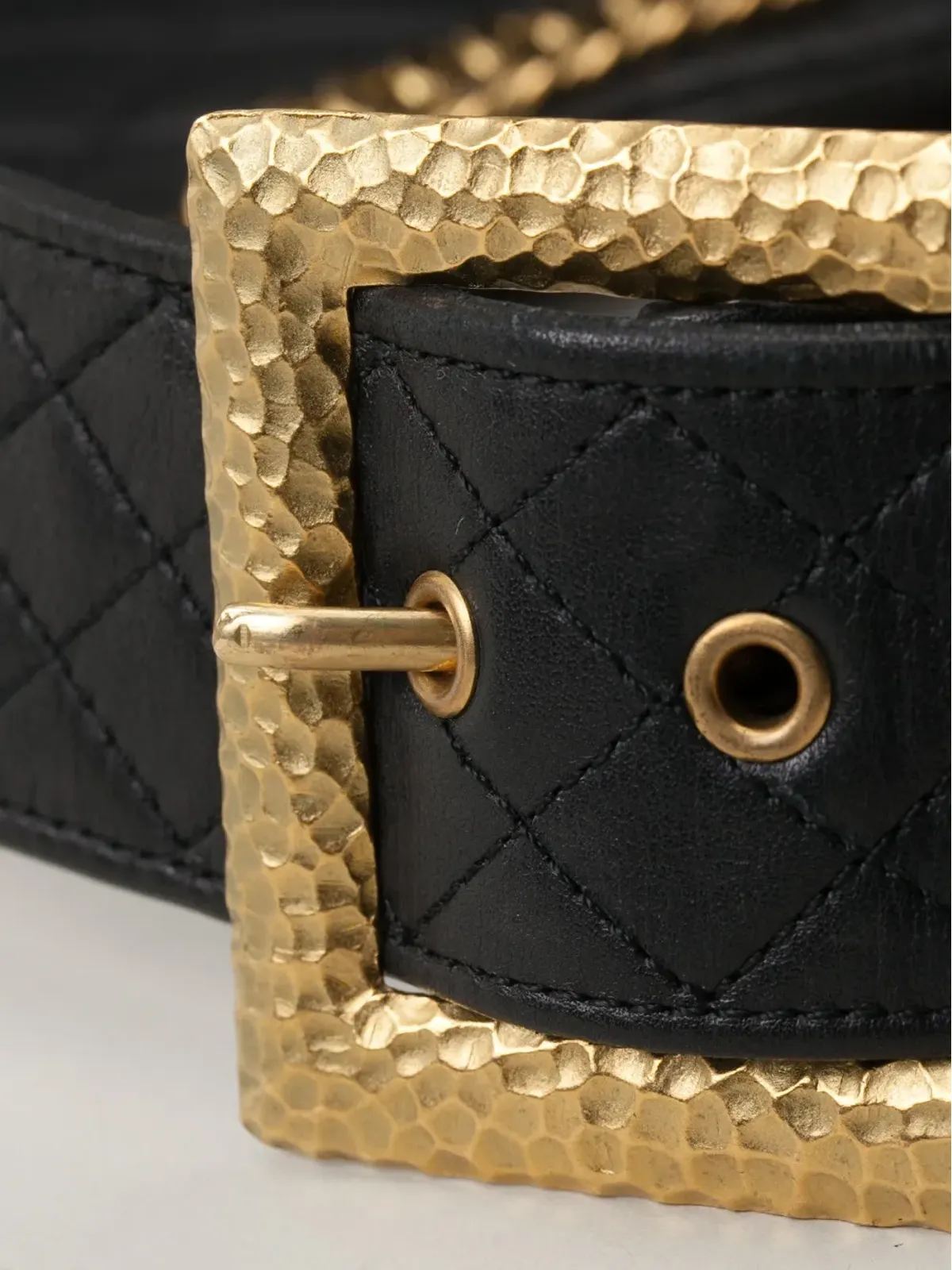 CHANEL Pre-Owned キルテッド・ホルスターベルト - ブラック - 画像5
