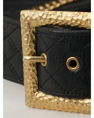CHANEL Pre-Owned キルテッド・ホルスターベルト - ブラック - サムネイル5