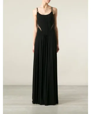 Ralph Lauren Collection スパゲッティストラップ マキシドレス - ブラック - サムネイル2