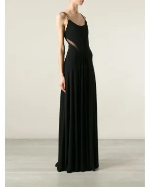 Ralph Lauren Collection スパゲッティストラップ マキシドレス - ブラック - サムネイル3