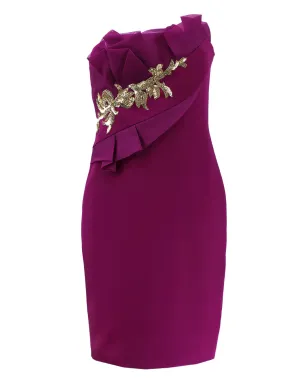 Marchesa Notte ストラップレス ミディドレス - サムネイル1