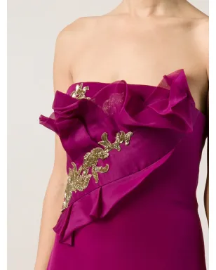 Marchesa Notte ストラップレス ミディドレス - サムネイル5