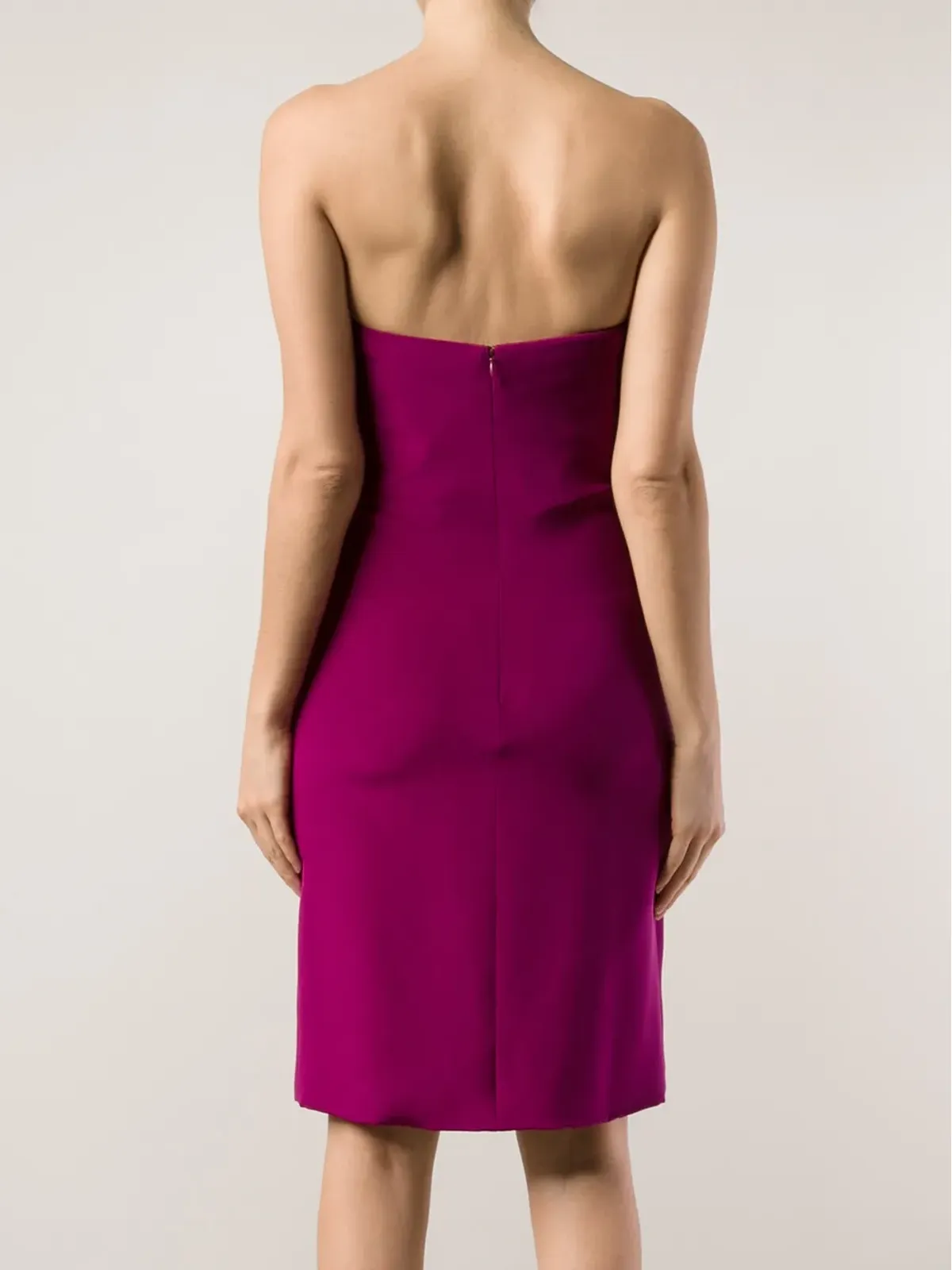 Marchesa Notte ストラップレス ミディドレス - 画像4