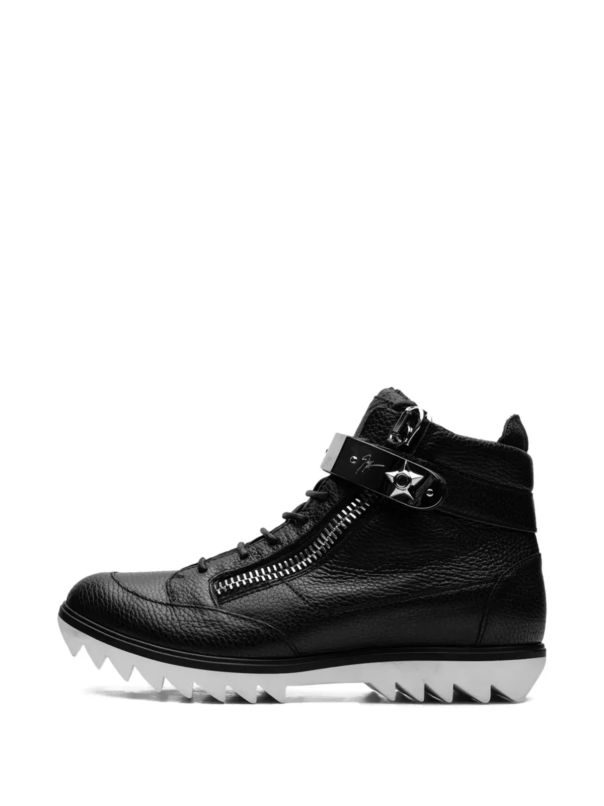 Giuseppe Zanotti ジップディテール レザーブーツ - 画像5