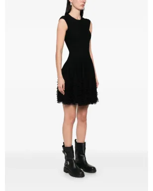 Alexander McQueen レースニットフリルドレス - サムネイル3