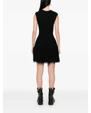 Alexander McQueen レースニットフリルドレス - サムネイル4