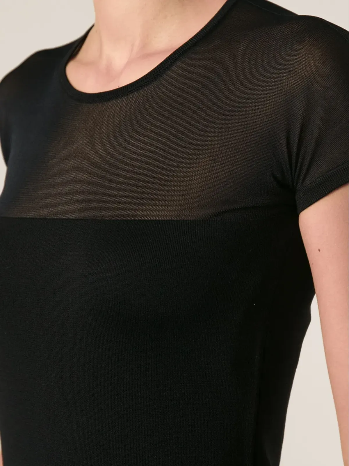 Ralph Lauren Collection シアーパネルTシャツ - 画像5