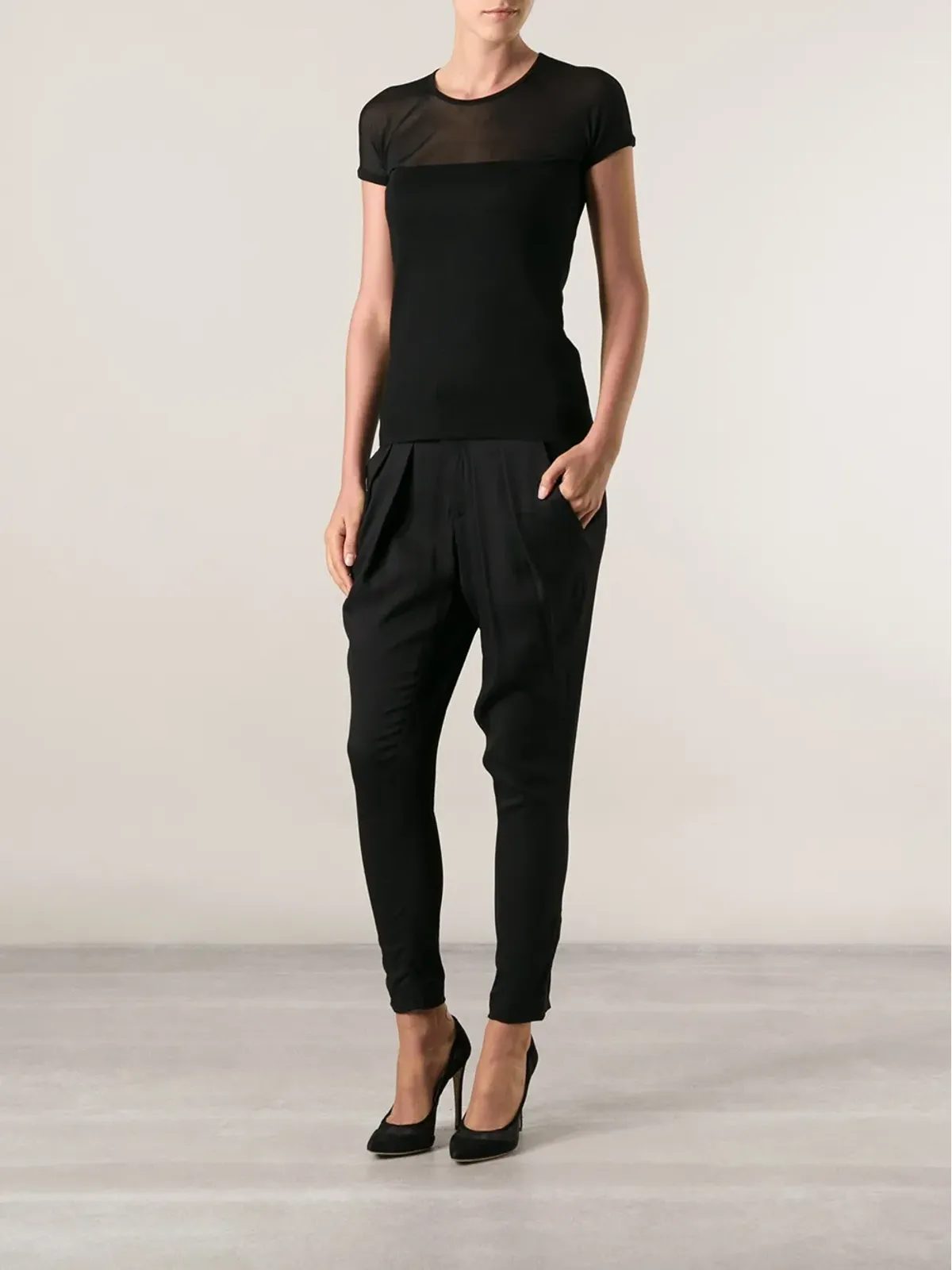Ralph Lauren Collection シアーパネルTシャツ - 画像2