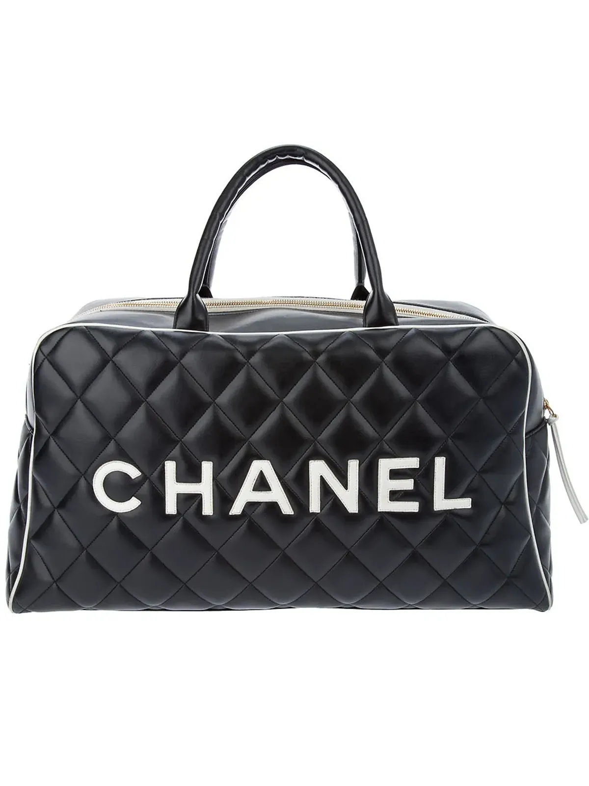 CHANEL ヴィンテージ レザー トートバッグ - ブラック - 画像3