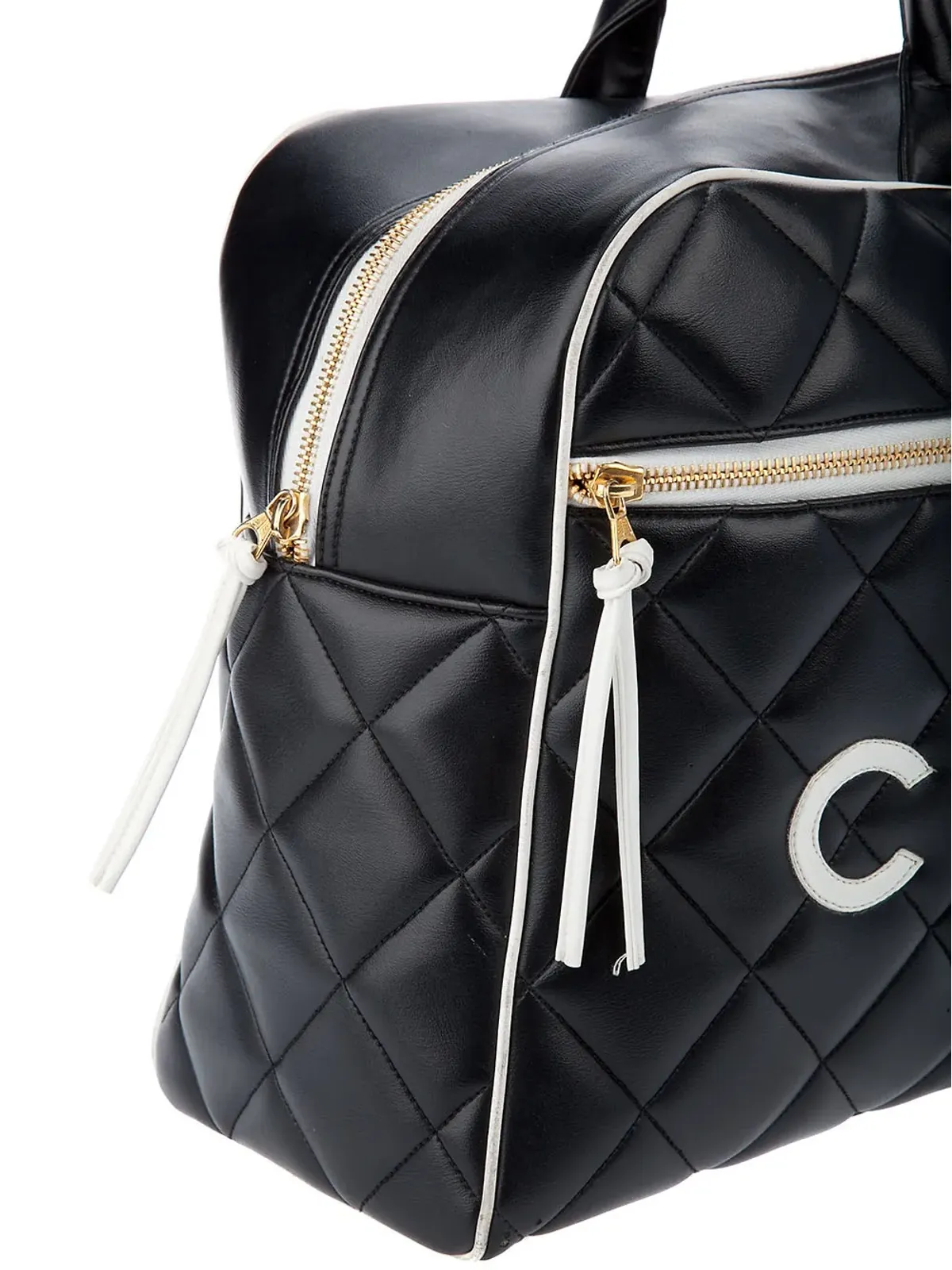 CHANEL ヴィンテージ レザー トートバッグ - ブラック - 画像4