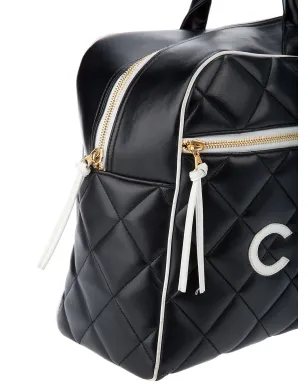 CHANEL ヴィンテージ レザー トートバッグ - ブラック - サムネイル4