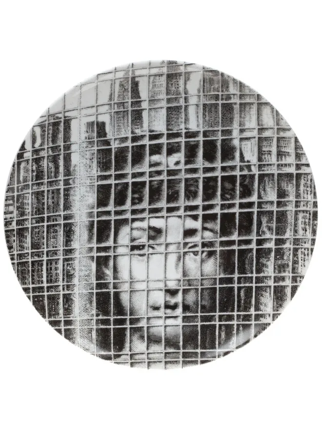Fornasetti Fornasetti ケージプリントプレート - ブラックの商品画像