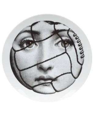 Fornasetti フットボールフェイスプリントプレート - サムネイル1