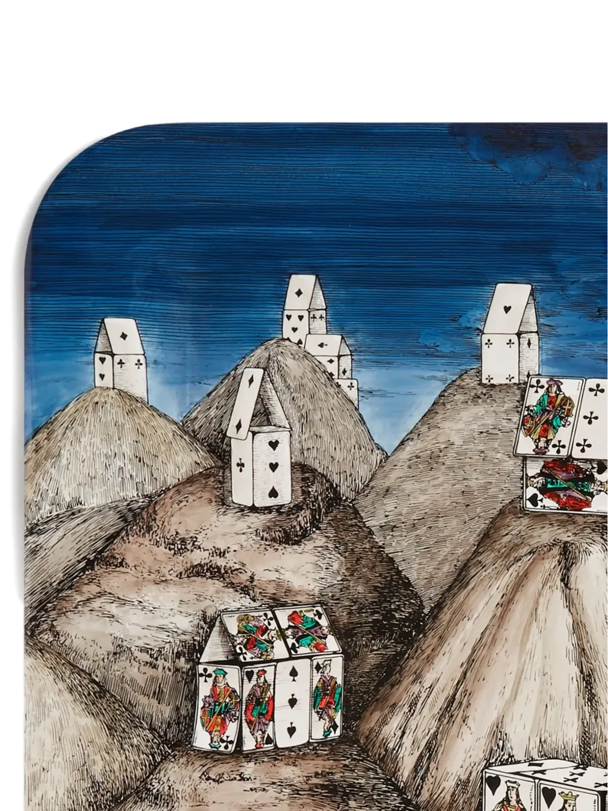 Fornasetti Citta di carte トレイ - 画像4