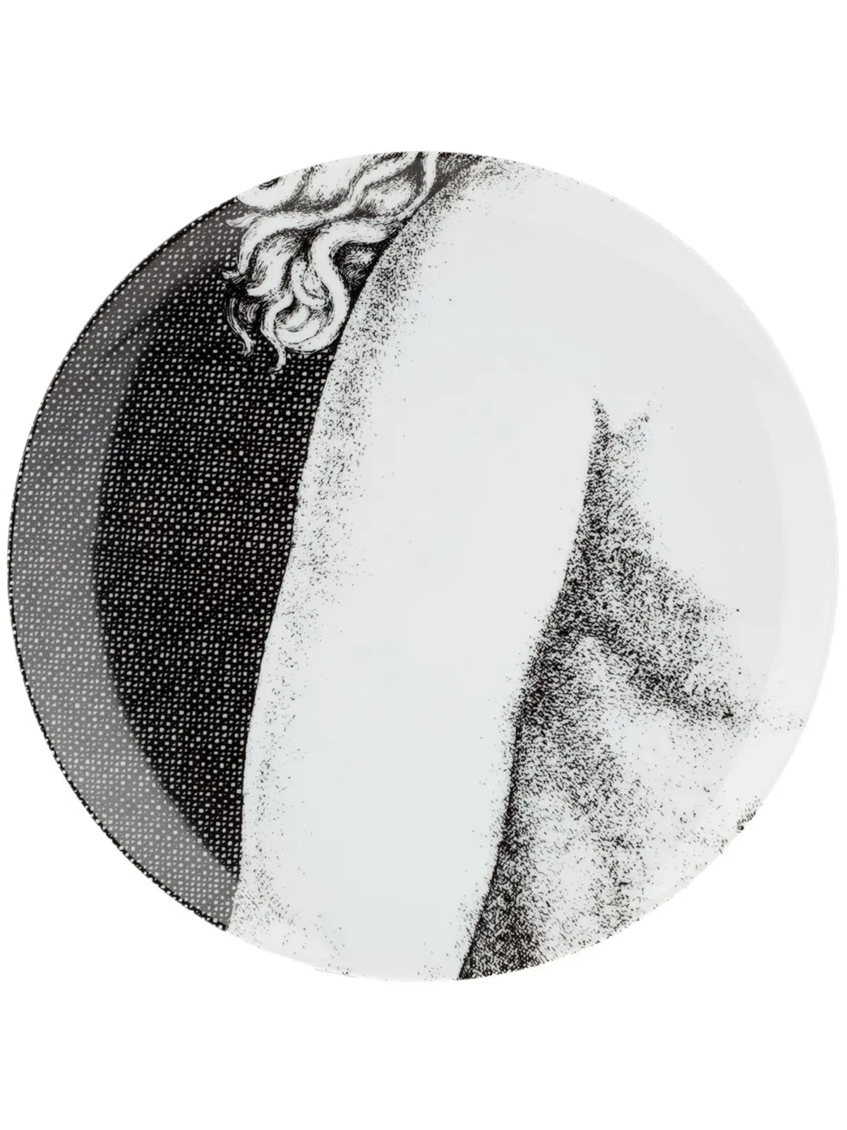 Fornasetti Eva plates（セット12）- グレー - 画像4