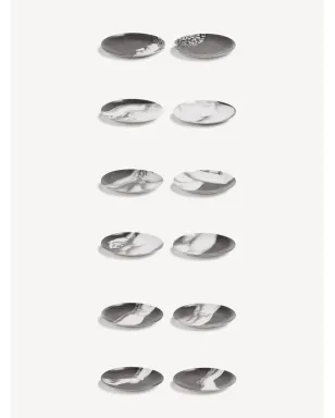 Fornasetti アダム プレートセット（12枚セット）- グレー - サムネイル2