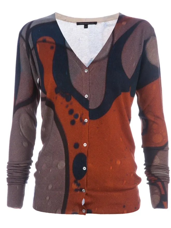 Christopher Kane  Christopher Kane マーブルプリントカーディガンの商品画像