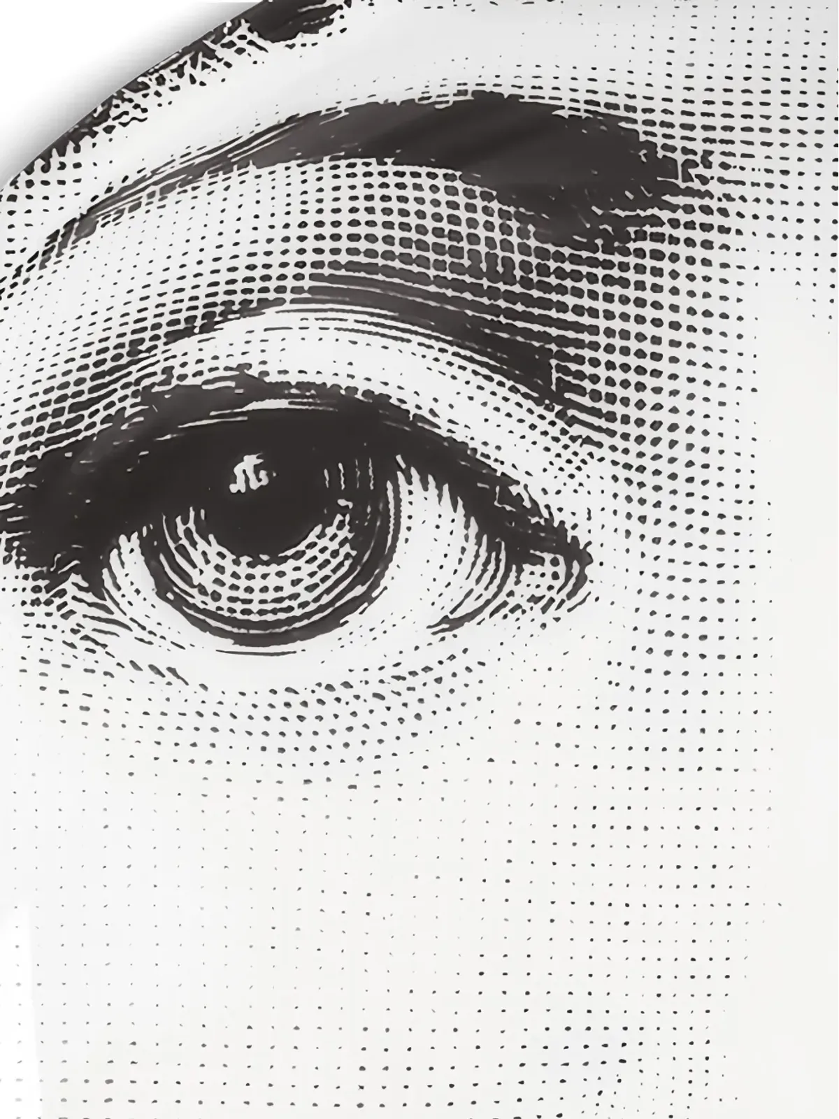 Fornasetti ドナ皿（ホワイト） - 画像4