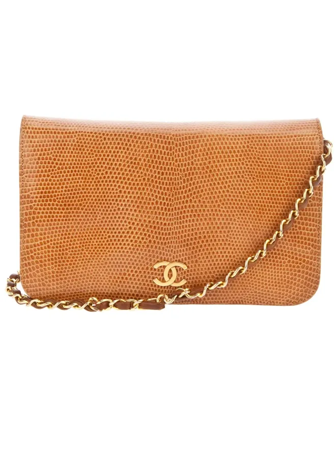 CHANEL Pre-Owned CHANEL Pre-Owned リザードスキンバッグ - イエローの商品画像