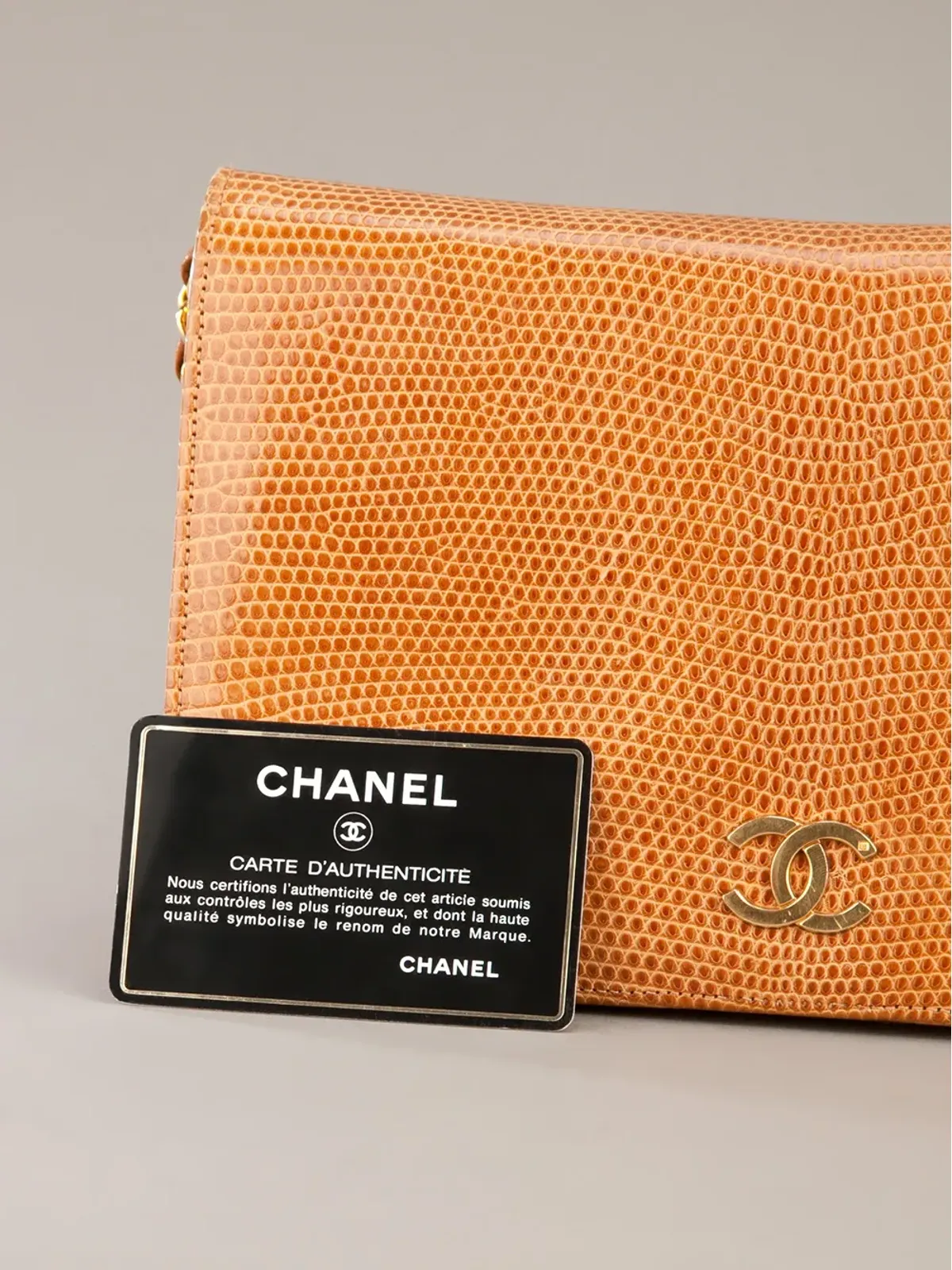 CHANEL Pre-Owned リザードスキンバッグ - イエロー - 画像5