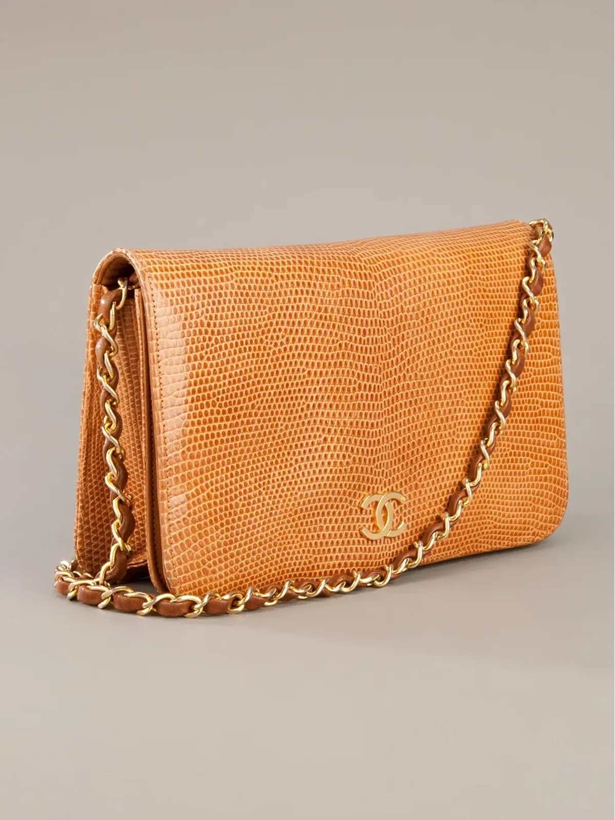 CHANEL Pre-Owned リザードスキンバッグ - イエロー - 画像2