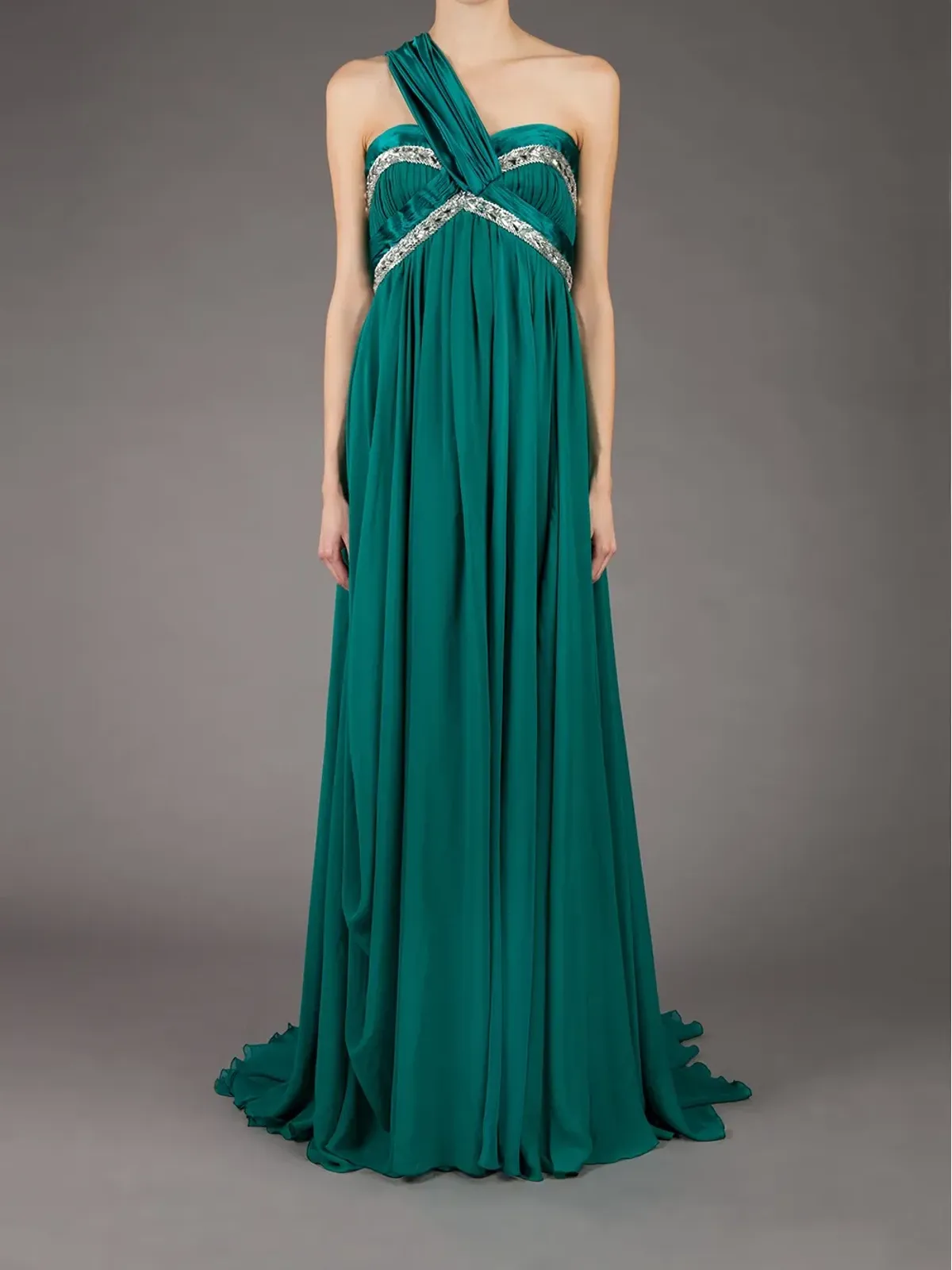 Zuhair Murad アシンメトリックショルダーストラップドレス - 画像2