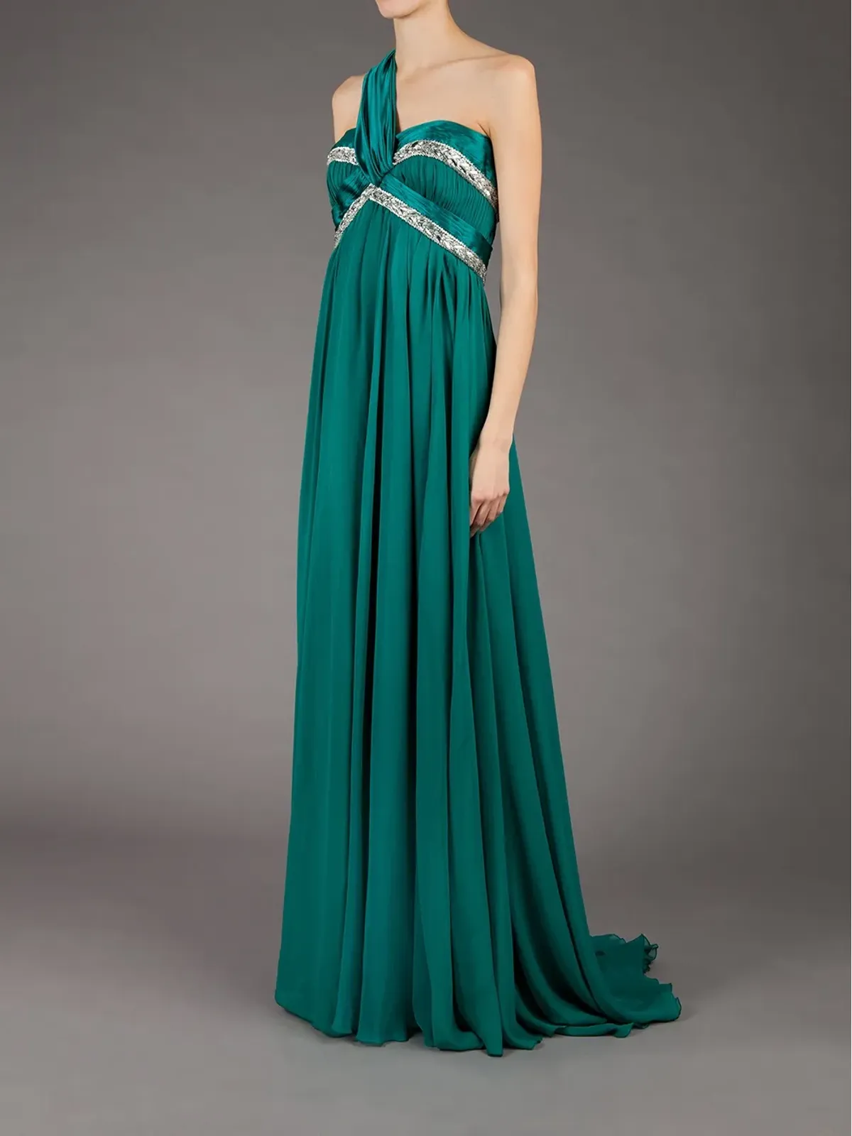 Zuhair Murad アシンメトリックショルダーストラップドレス - 画像3
