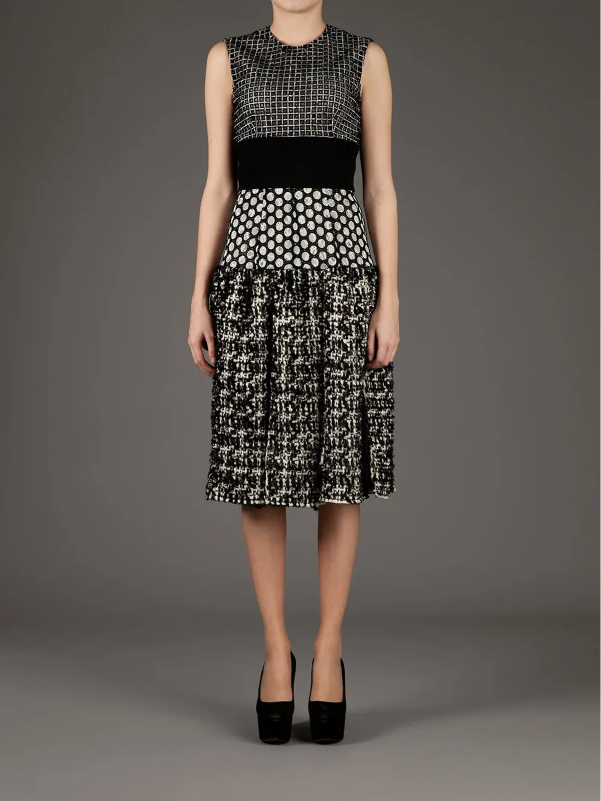 Giambattista Valli パネルドレス - ブラック - 画像2