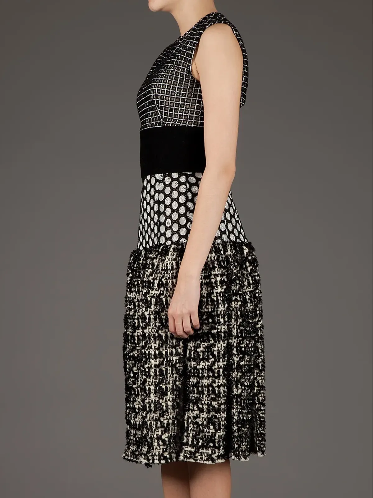 Giambattista Valli パネルドレス - ブラック - 画像4