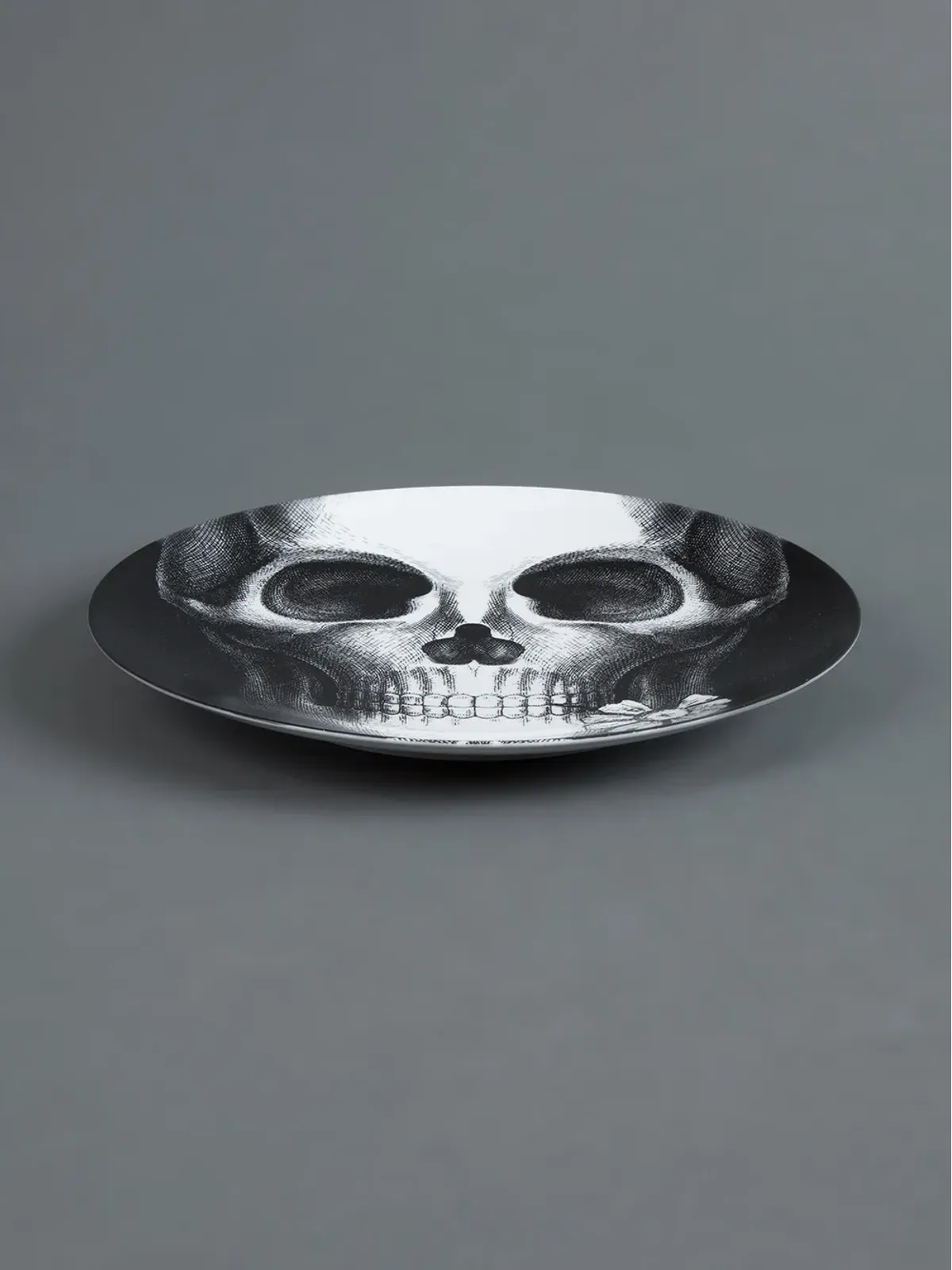 Fornasetti skull plate - Black - 画像2