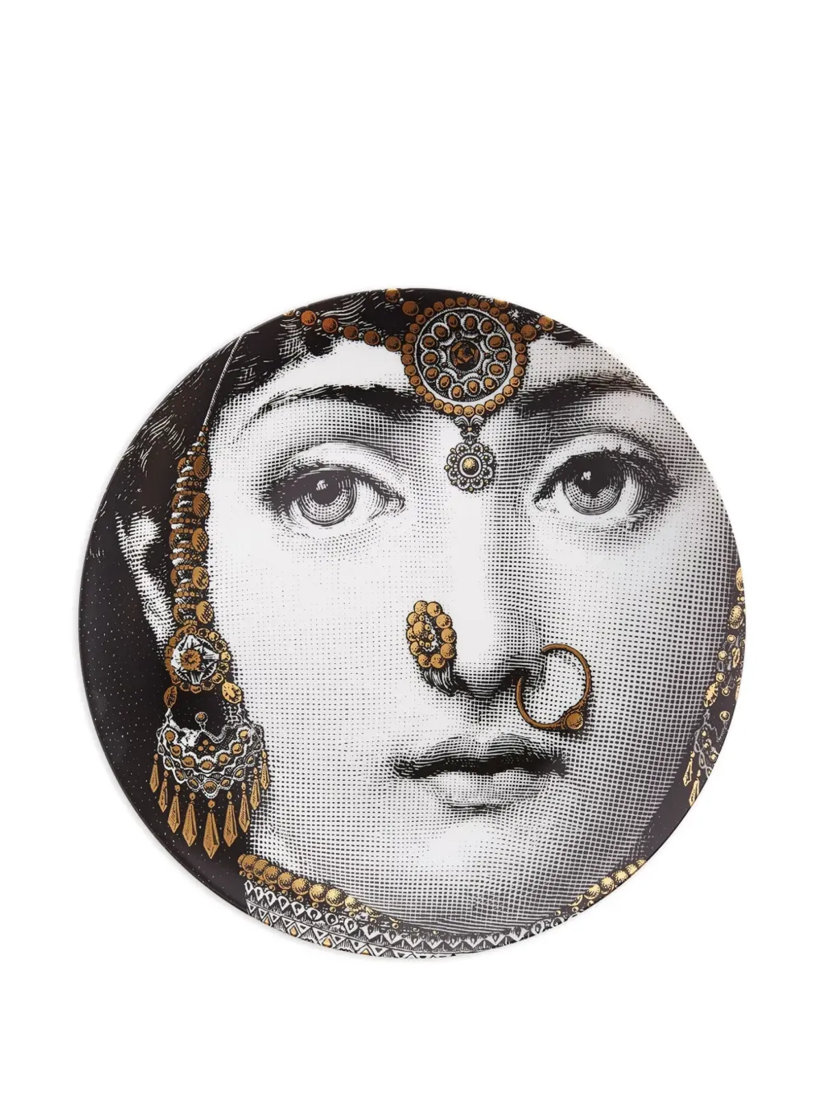 Fornasetti Tema e Variazioni N. 228 ウォールプレート - ブラック - 画像3