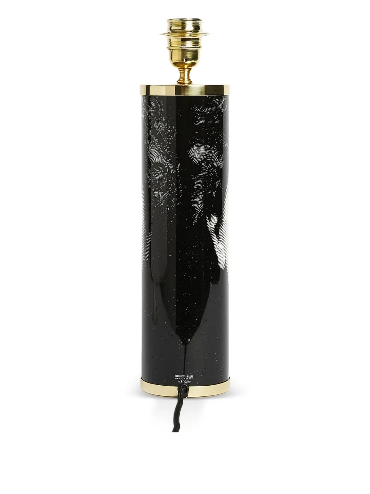 Fornasetti Cylindrical lamp base - Black - 画像3