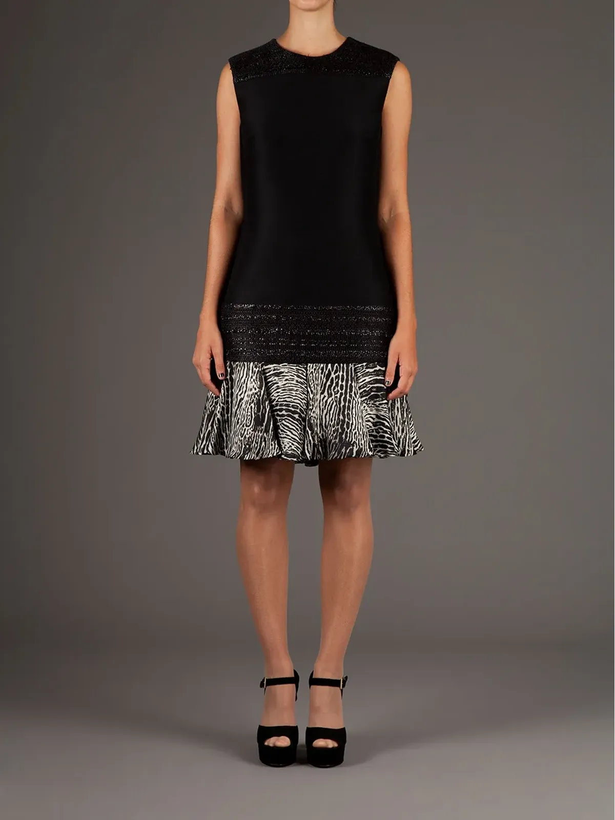 Giambattista Valli ドロップウェストドレス - 画像2