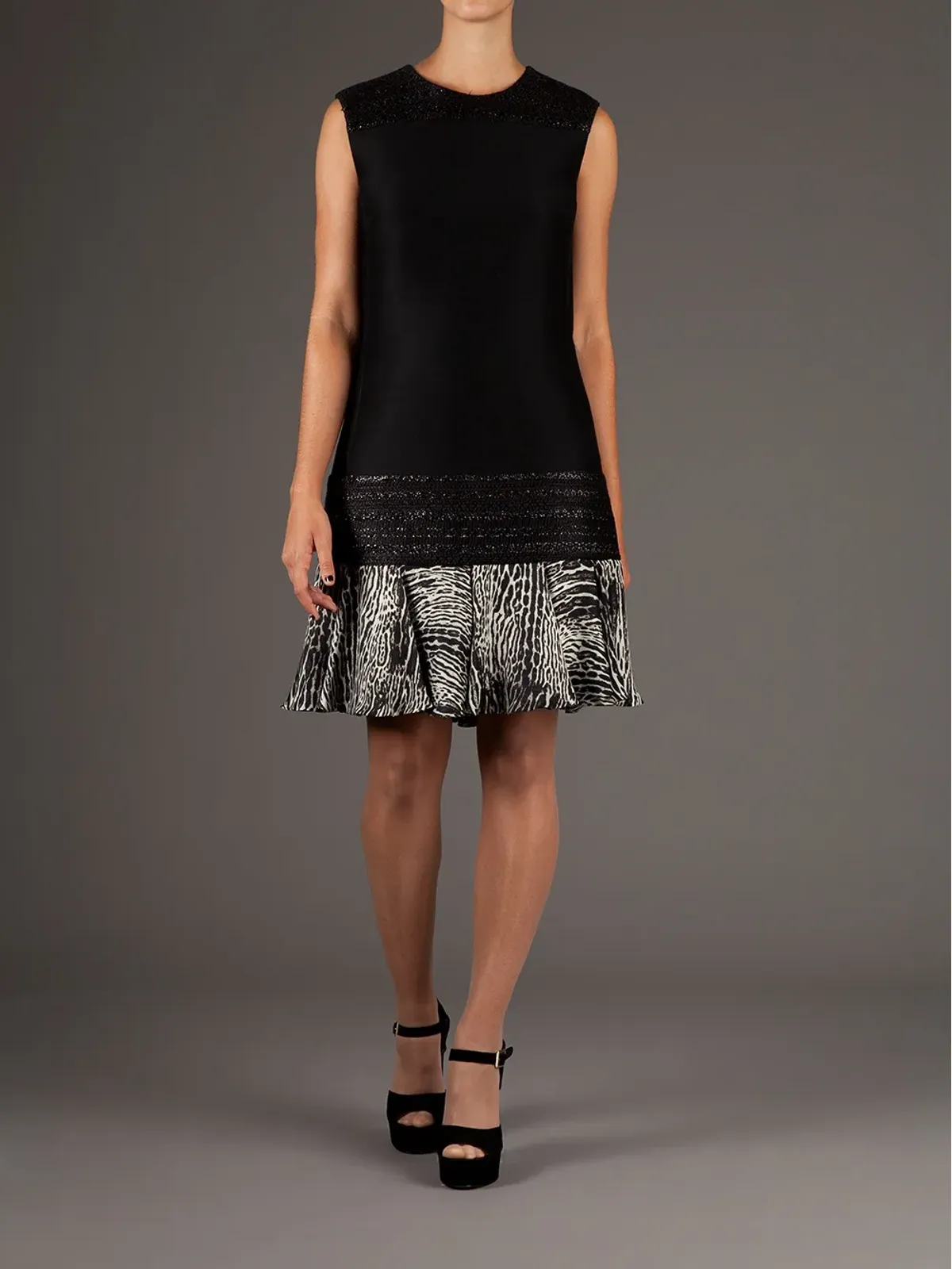 Giambattista Valli ドロップウェストドレス - 画像3