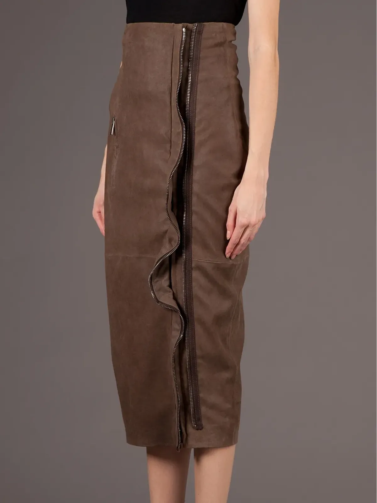 Haider Ackermann フリル付きマキシスカート - 画像4