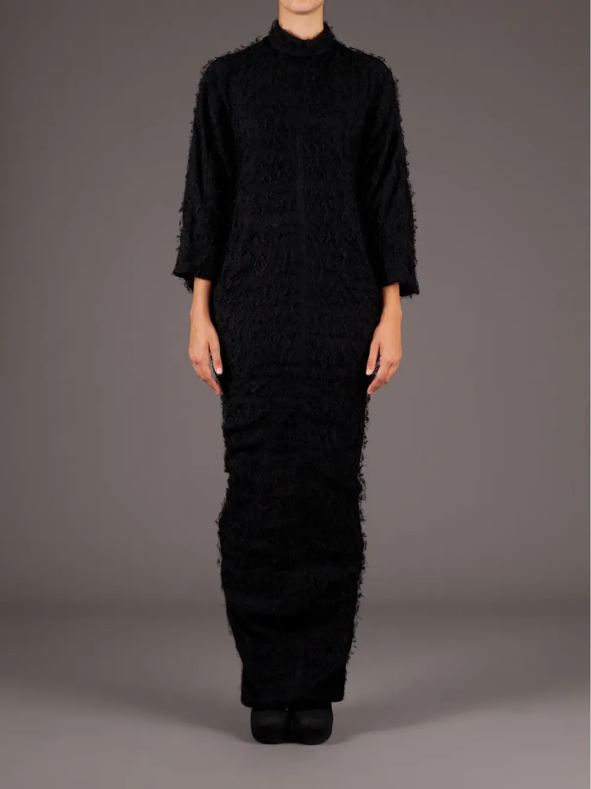 Rick Owens テクスチャードマキシドレス - 画像2